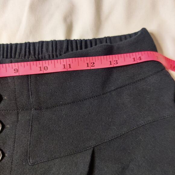 Ett:wa by Anthropologie Lucern Wide Leg Pull On High Rise Skirt Pants Black S - Picture 11 of 14